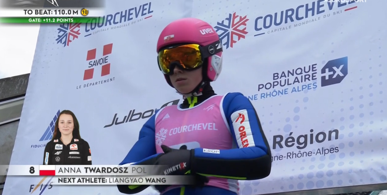 Anna Twardosz (screen - Eurosport)