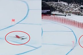 [WIDEO] Przerażający upadek Michelle Gisin. Krew mrozi w żyłach!-139377