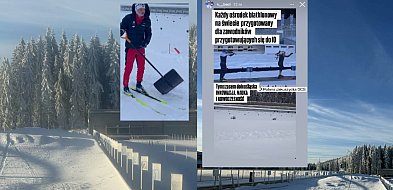 [WIDEO] Skandal w Jakuszycach. Biathloniści trenowali z łopatami-139750