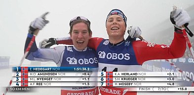 PŚ w Oslo. Triumf Hedegarta w debiucie na 50 km. Pokaz mocy Karlsson