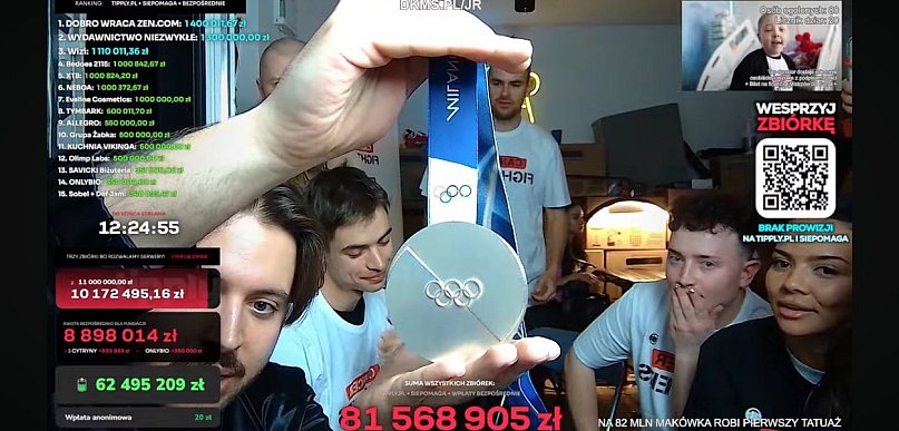 Zimowi sportowcy pomagają walczyć z rakiem. Semirunni oddał medal