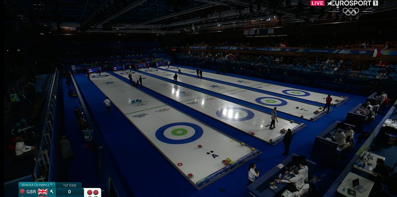 ZIO 2026. Curling. Nie minęło 5 min, a zgasły światła na hali