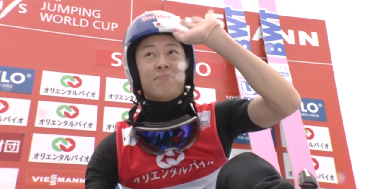 Ryoyu Kobayashi (screen -  Eurosport/MAX)