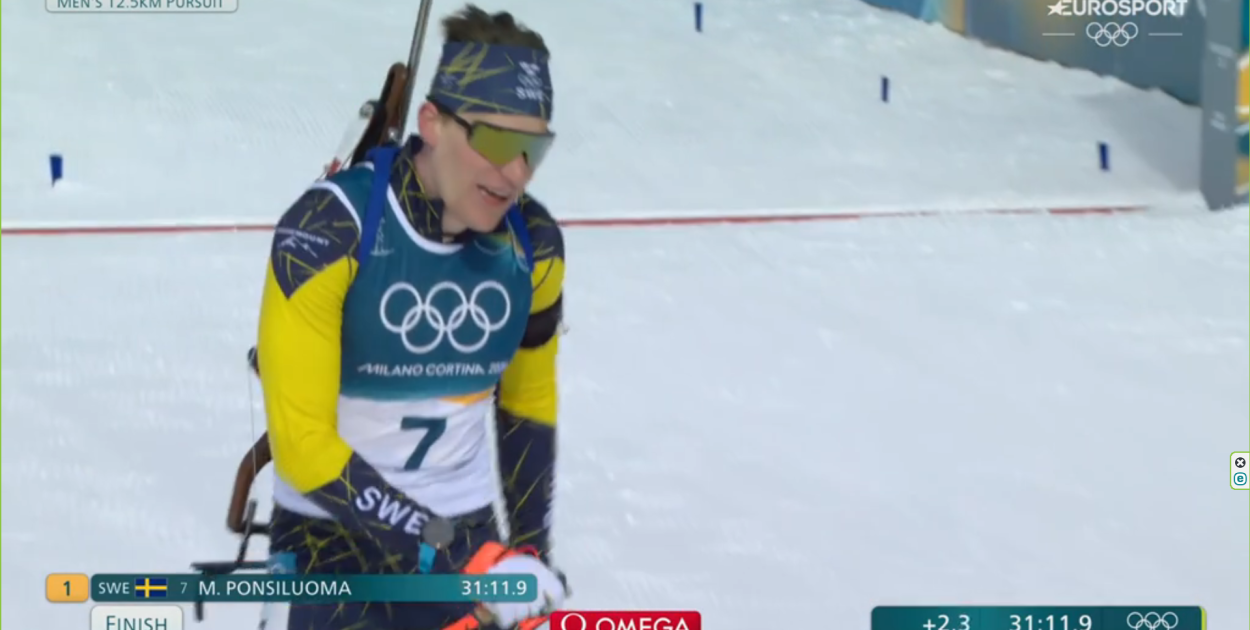 ZIO. Biathlon. Znakomity bieg Szweda. Polacy poza czołówką